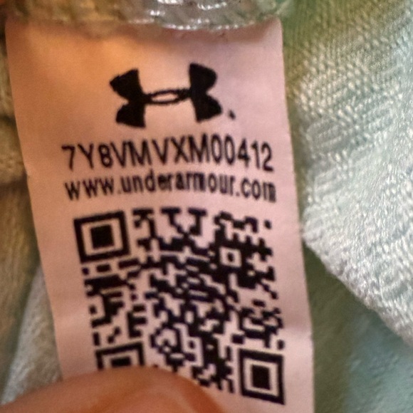 Boys XL Under Armour Mint Green Polo Shirt Golf - Picture 4 of 6